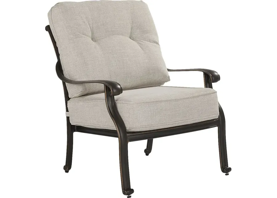 Carina Bronze Outdoor Club Chair with Desert Cushions-29.92