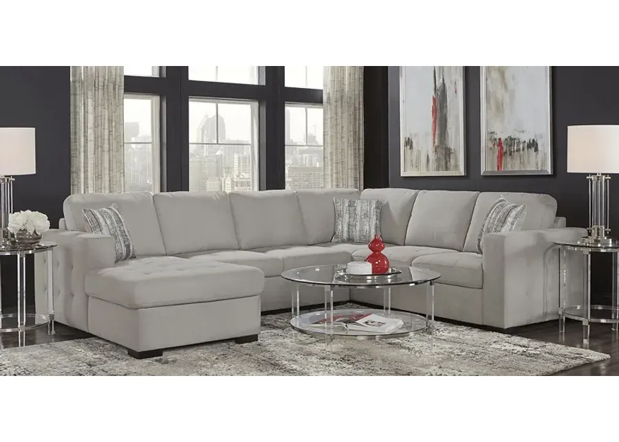 Kirkwell Gray 3 Pc Sleeper Sectional-126