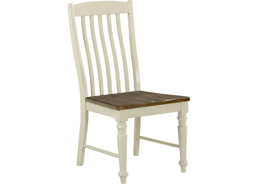 Twin Lakes Off-White Slat Side Chair-20.78