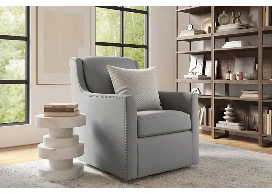 Lindsey Gray Swivel Chair-28.5