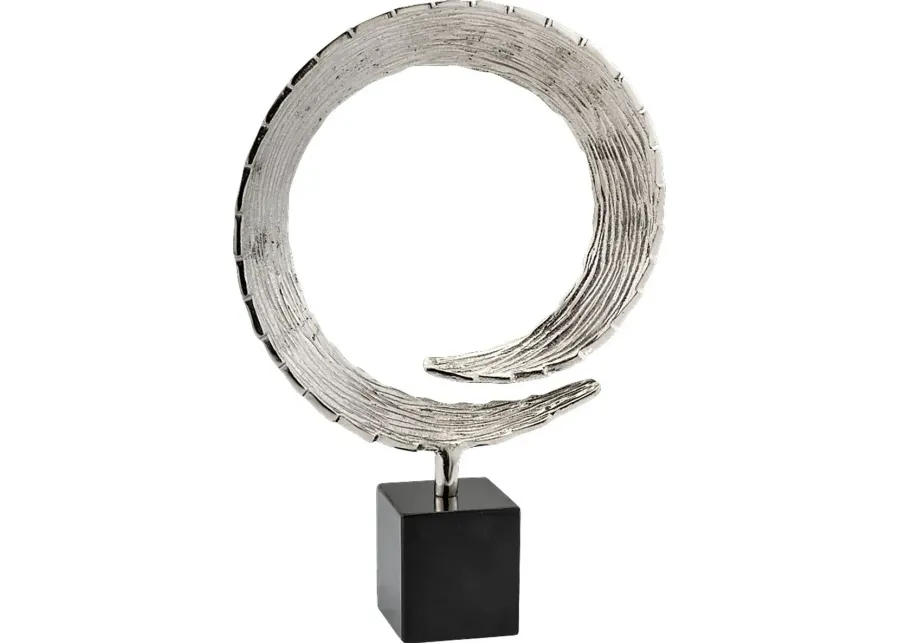 Hanady Silver Large Sculpture-Silver