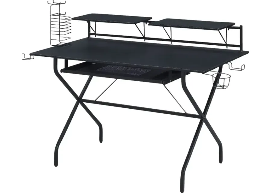 Harimoney Black Computer Desk-Black