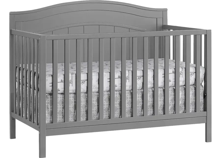 Larton Gray Convertible Crib-Gray 1 32263-larton-gray-convertible-crib-gray-1.webp