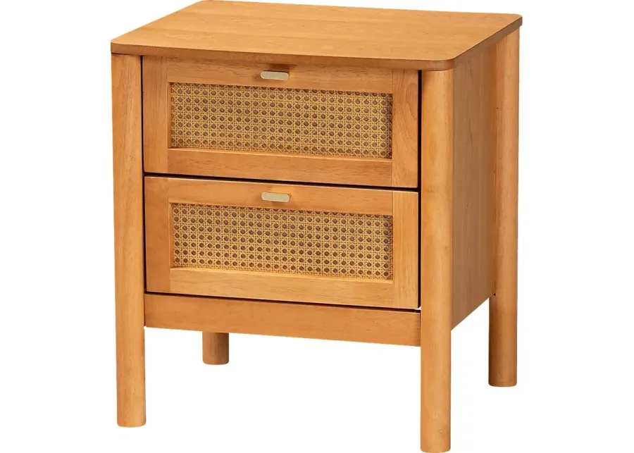Beargrass Brown Nightstand-Brown