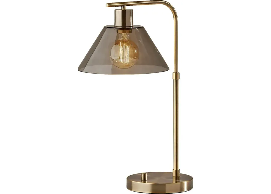 Jacelyn Point Brass Lamp-Brass