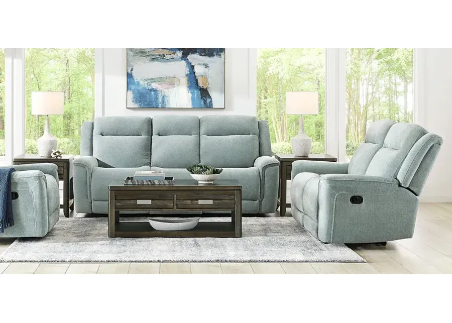 Meadow Park Seafoam 5 Pc Reclining Living Room