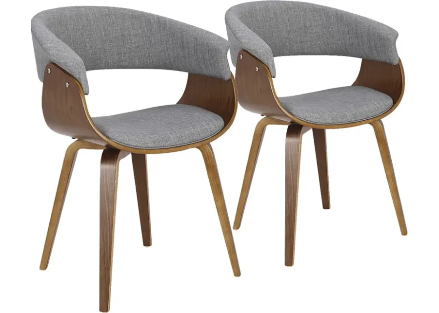Kahmiel I Gray Arm Chair, Set of 2-Gray