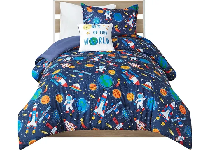 Akila Multi Twin Comforter Set-Multi