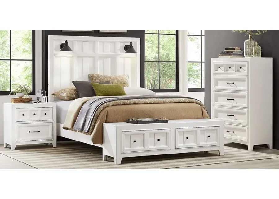 Owings Mill White 5 pc King Storage Bedroom