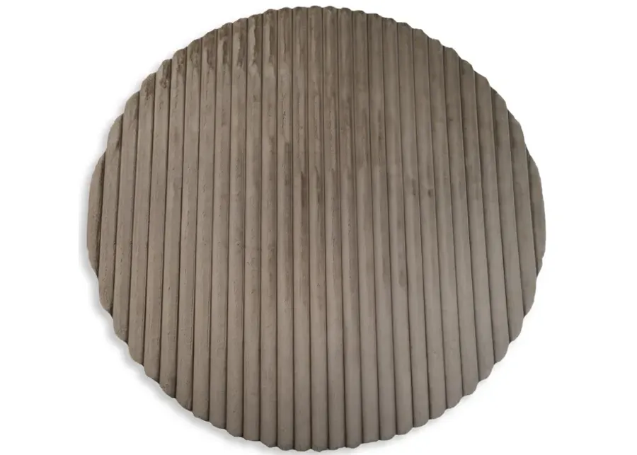 Madrid Fawn Corded Shag Area Rug - 7 0  X 7 0 
