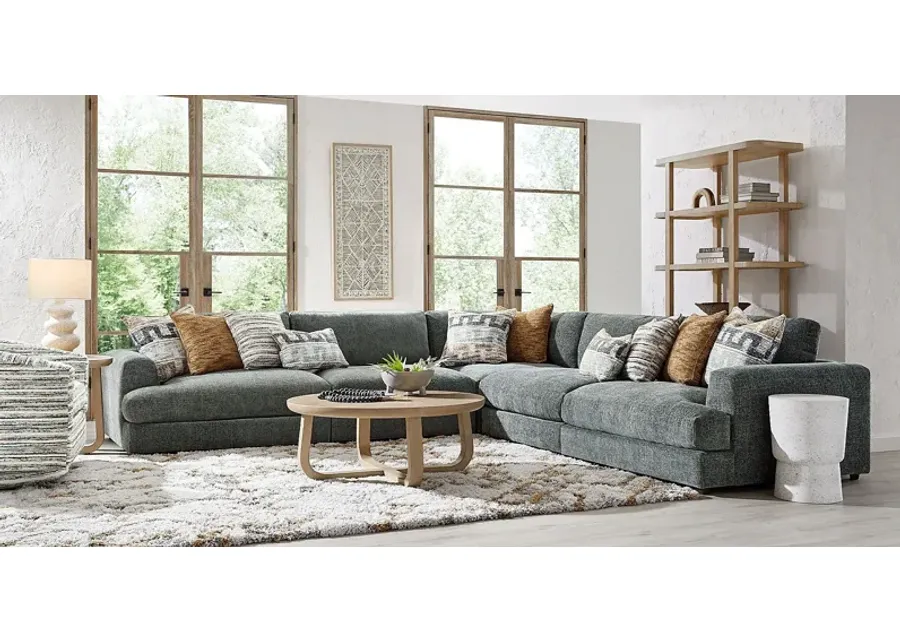 Montecito Charcoal 5 Pc Sectional-141