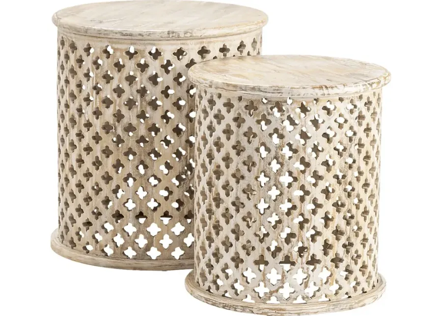 Depanne Gray End Table, Set of 2-Gray