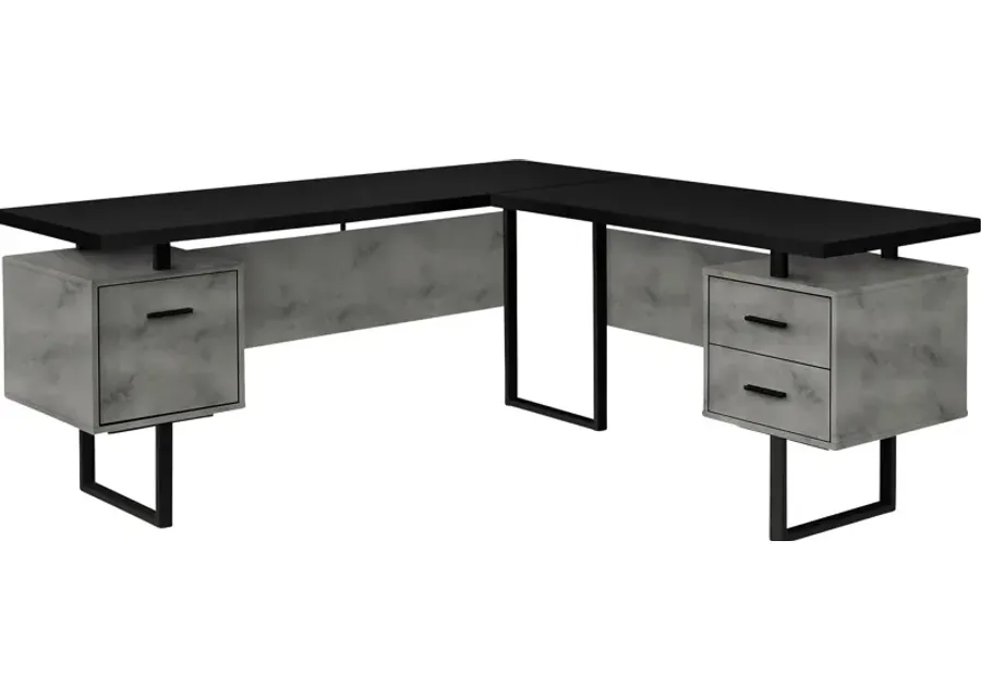 Ammonett Gray Desk-Gray