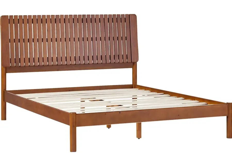 Panaridge Brown Queen Bed-Brown