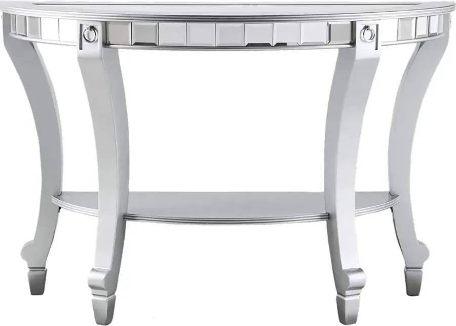 Lumley Silver Console Table-Silver
