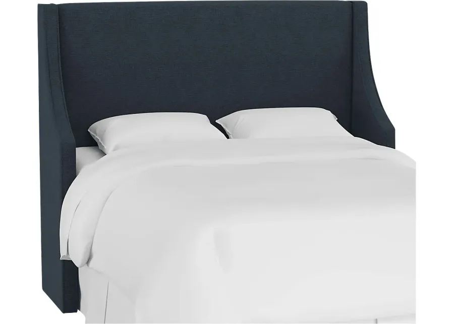 Allyena Navy Queen Headboard-Navy