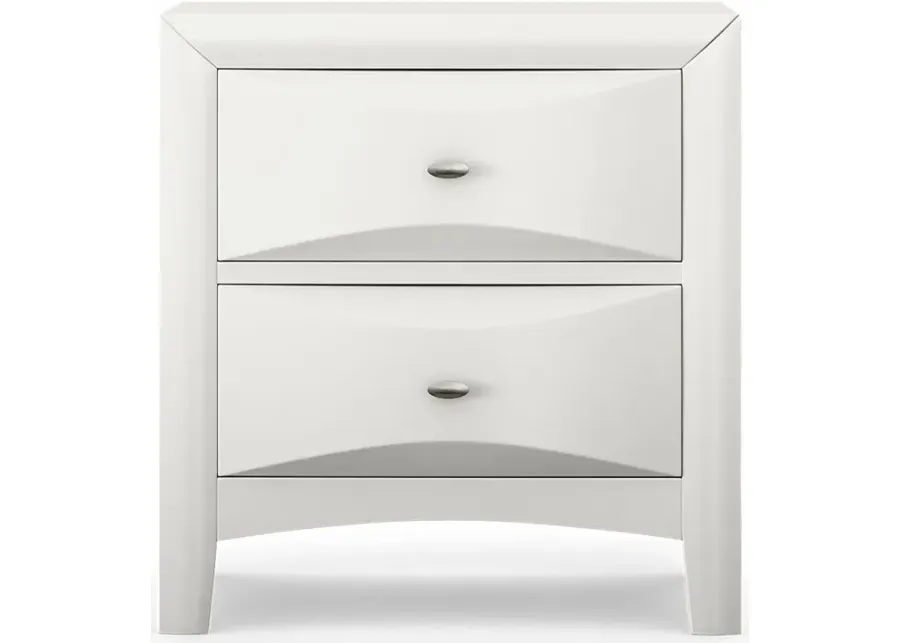 Kids Ivy League 2.0 White Nightstand-24