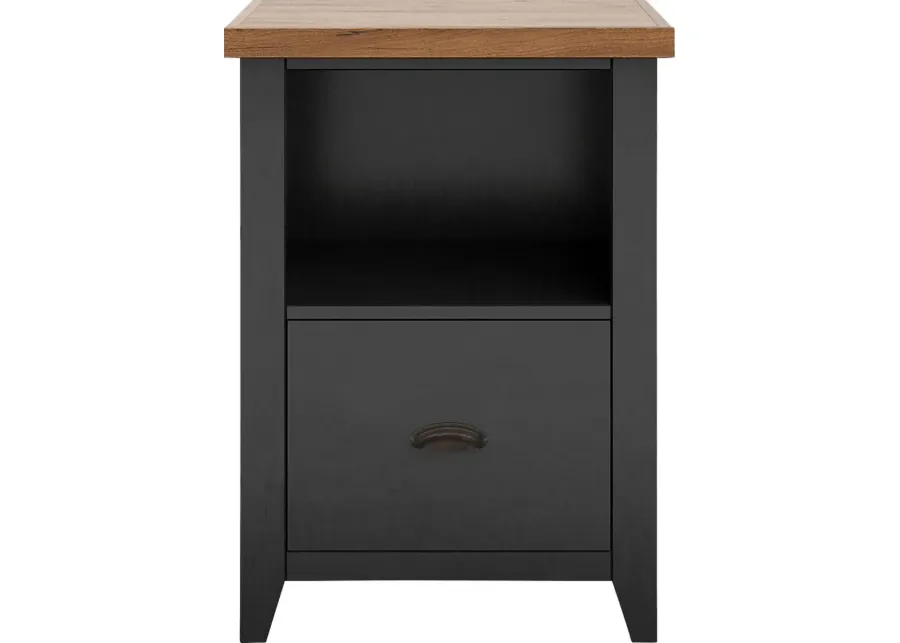 Soniya Black End Table-Black