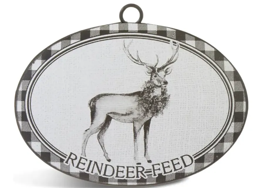 Reindeer Feed Disc Ornament