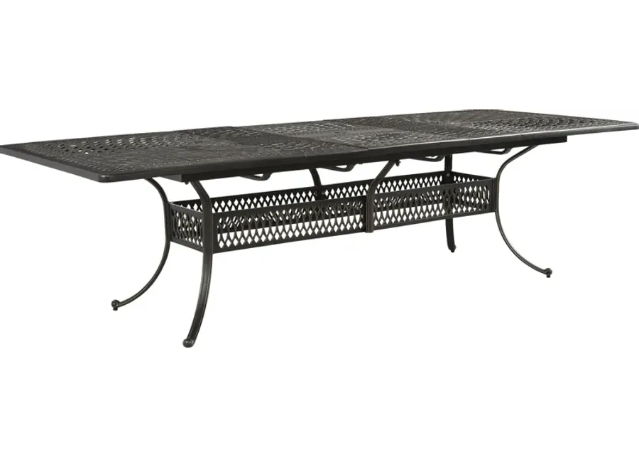 Carina Bronze 87-112 in. Rectangle Extension Outdoor Dining Table-87