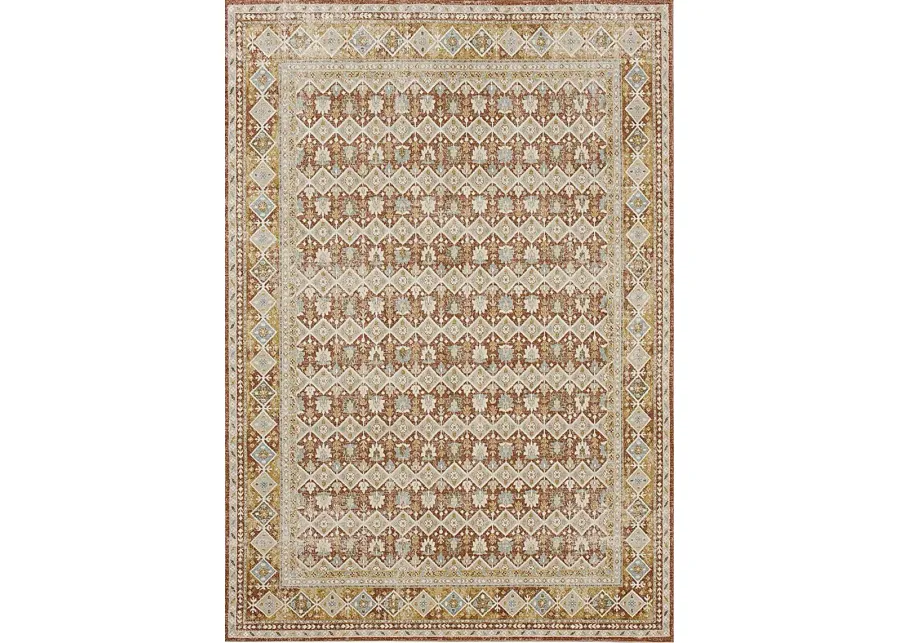 Sandwe Terracotta 5' x 7'6 Rug-Terracotta