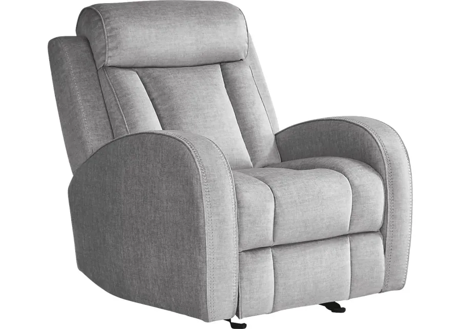 Copperfield Gray Dual Power Recliner-36