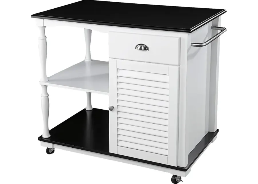 Kornmeyer White Kitchen Island-White