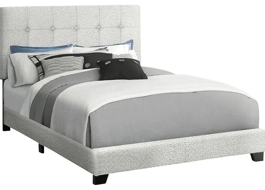 Gemmart Light Gray Full Bed-Light Gray