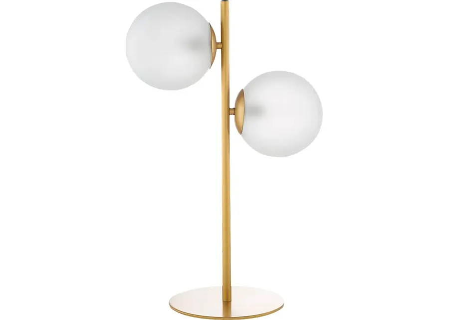 Wilmette Court Gold Lamp-Gold