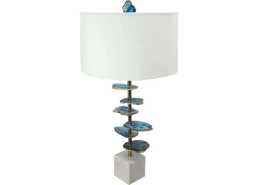 Jericho Boulevard Blue Lamp-Blue