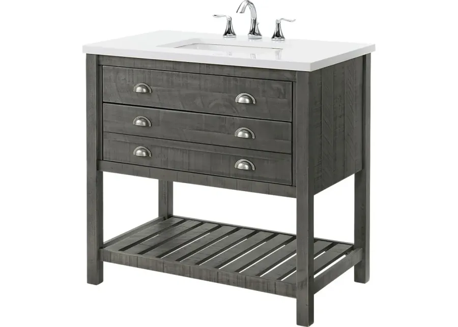 Anaar Gray Bathroom Vanity-Gray