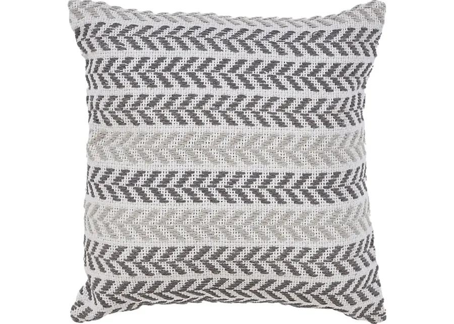 Istarie Gray Throw Pillow-Gray