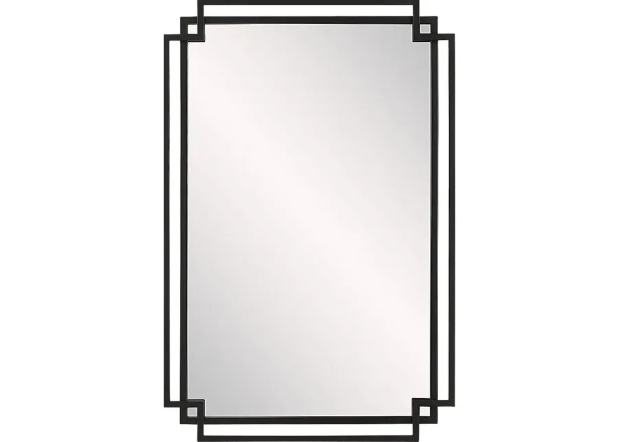 Soyeon Black Wall Mirror-Black