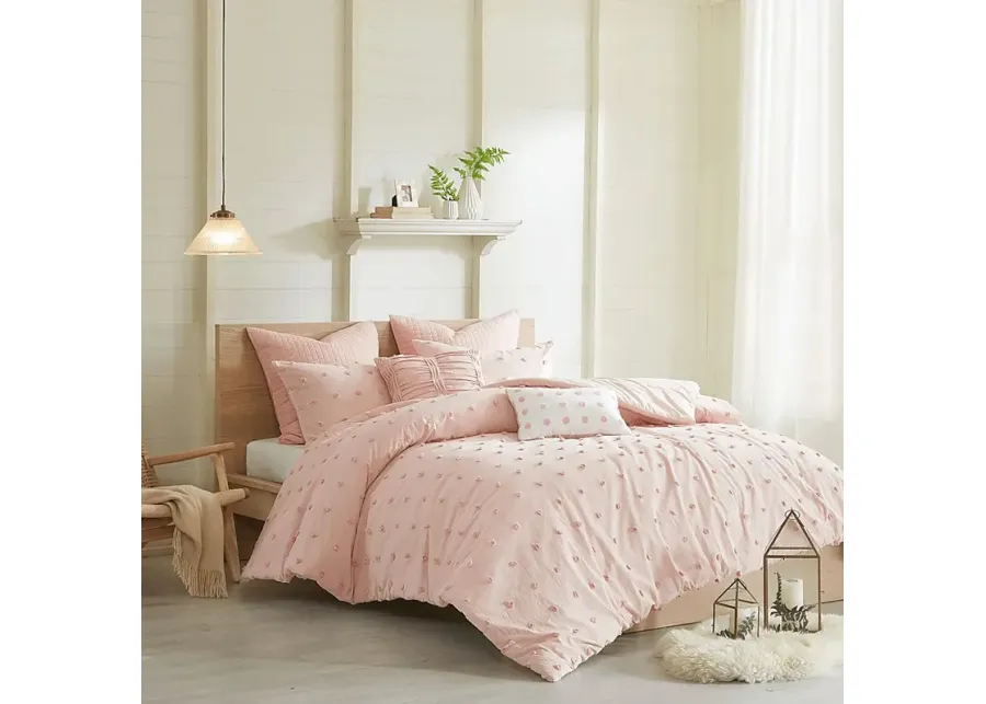 Kids Pastelle Pink Full/Queen Comforter Set-Pink
