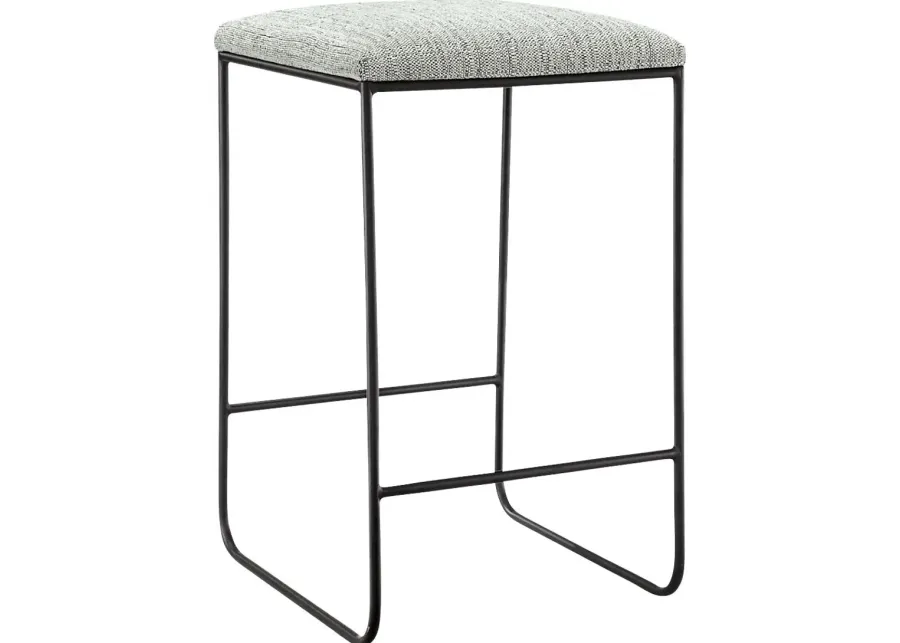 Tattenhol Gray Counter Height Stool-Gray