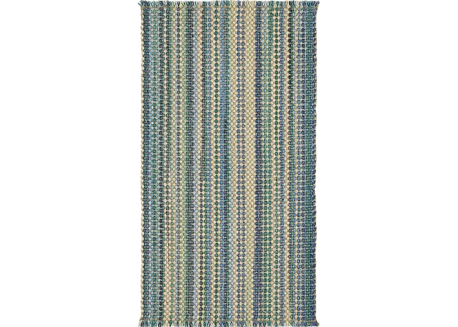 Grandree Blue/Teal 5' x 8' Rug-Blue, Teal