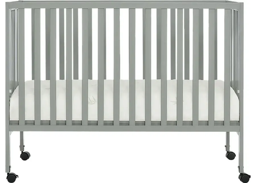 Kids Elaro Gray Crib-Gray