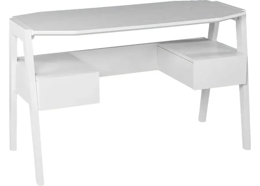 Larchbrook White Desk-White
