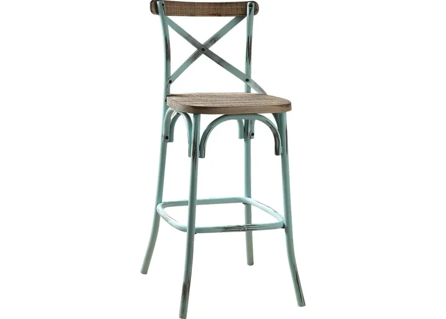 Winhall Sky Blue Barstool-Blue