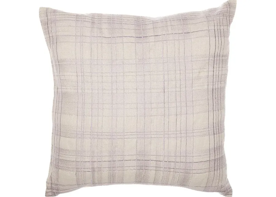 Stacy Garcia Freerose Lavender Accent Pillow-Ivory, Purple