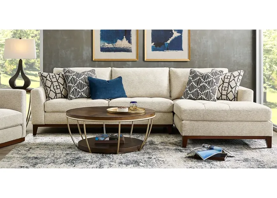 Harmon Beige 2 Pc Sectional-118