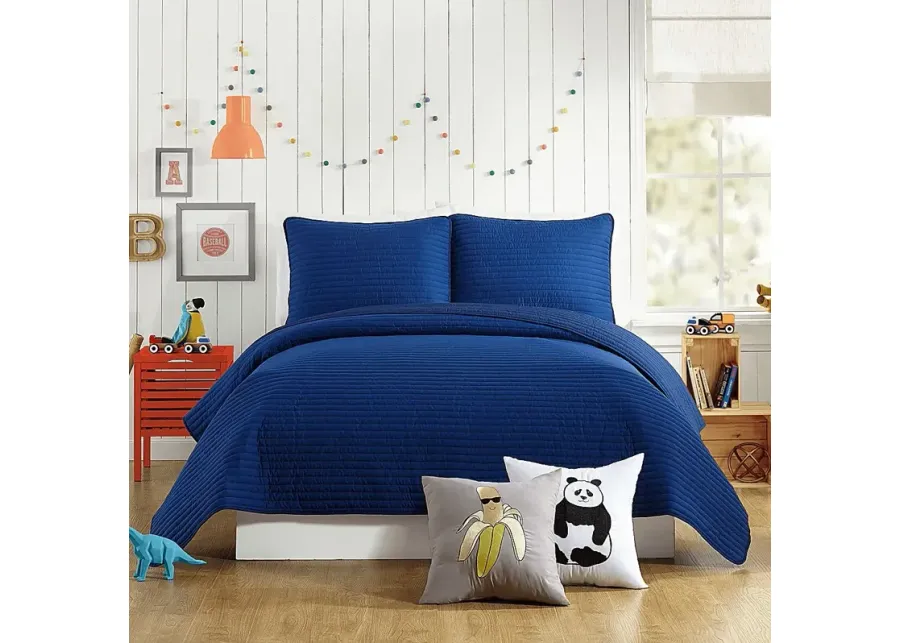 Kids Milhaven Blue Full/Queen Quilt-Blue