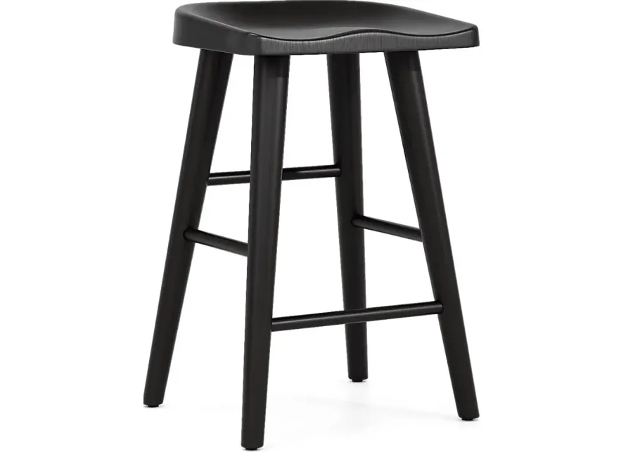 Creston Point Black Tractor Stool-17