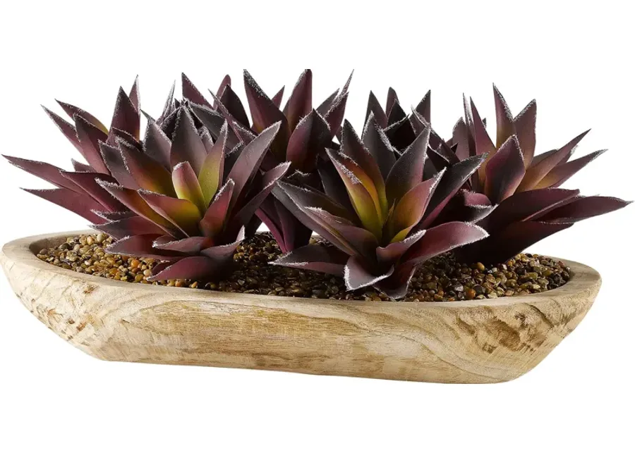 Domenica Purple Aloe Silk Plant-Purple