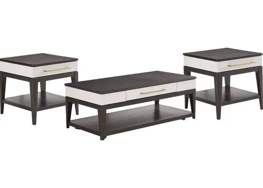 Elko Falls Espresso 3 Pc Table Set