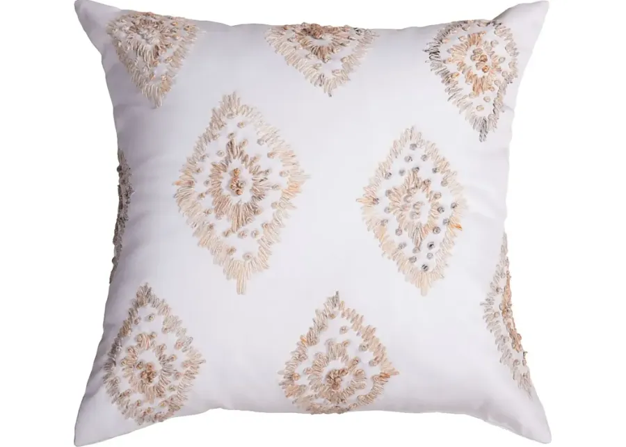 Litre Ivory Indoor/Outdoor Accent Pillow-Ivory