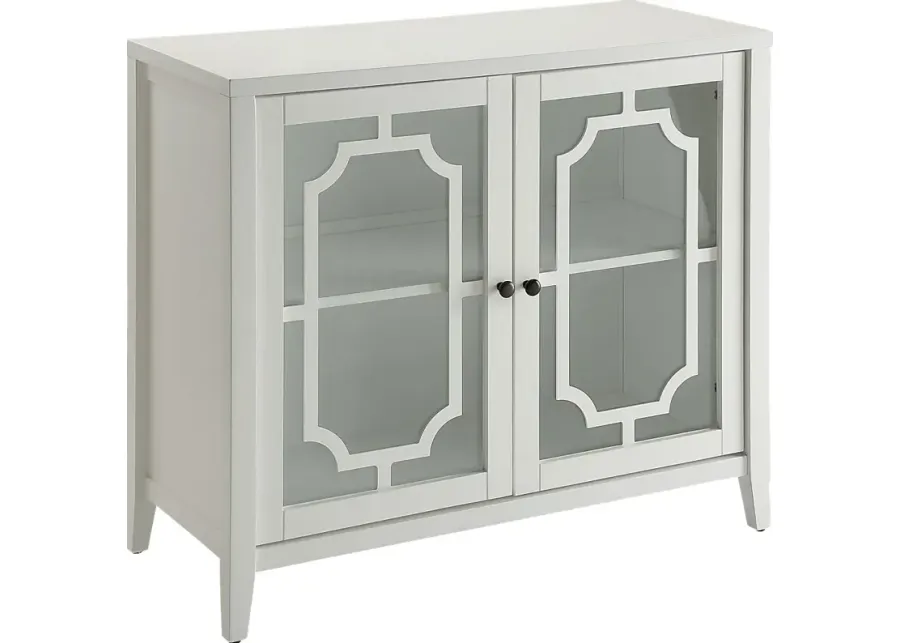 Rita White Accent Cabinet-White
