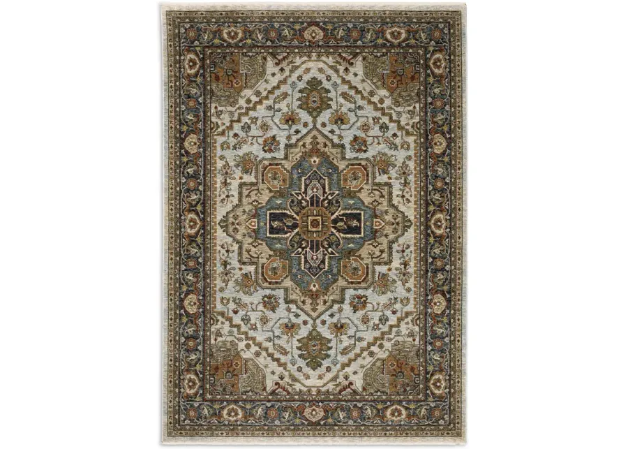 Aberdeen Medallion Ivory Area Rug - 12 0  x 14 8 
