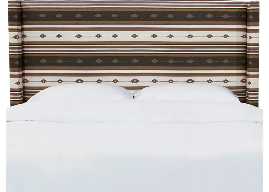 Delnary Brown King Headboard-Brown