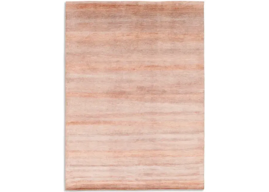 Indore Blue Rust Hand Knotted Area Rug - 8 6  X 11 5 